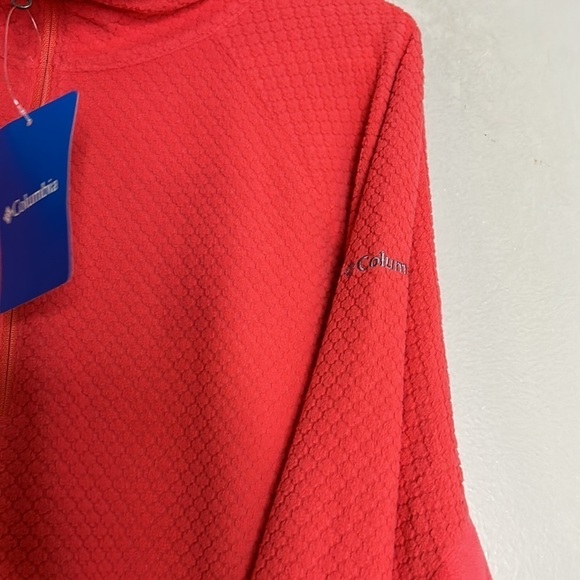 Columbia Womens Glacial Iv Print Half Zip Bright Geranium pink new nwt pink - Picture 4 of 8
